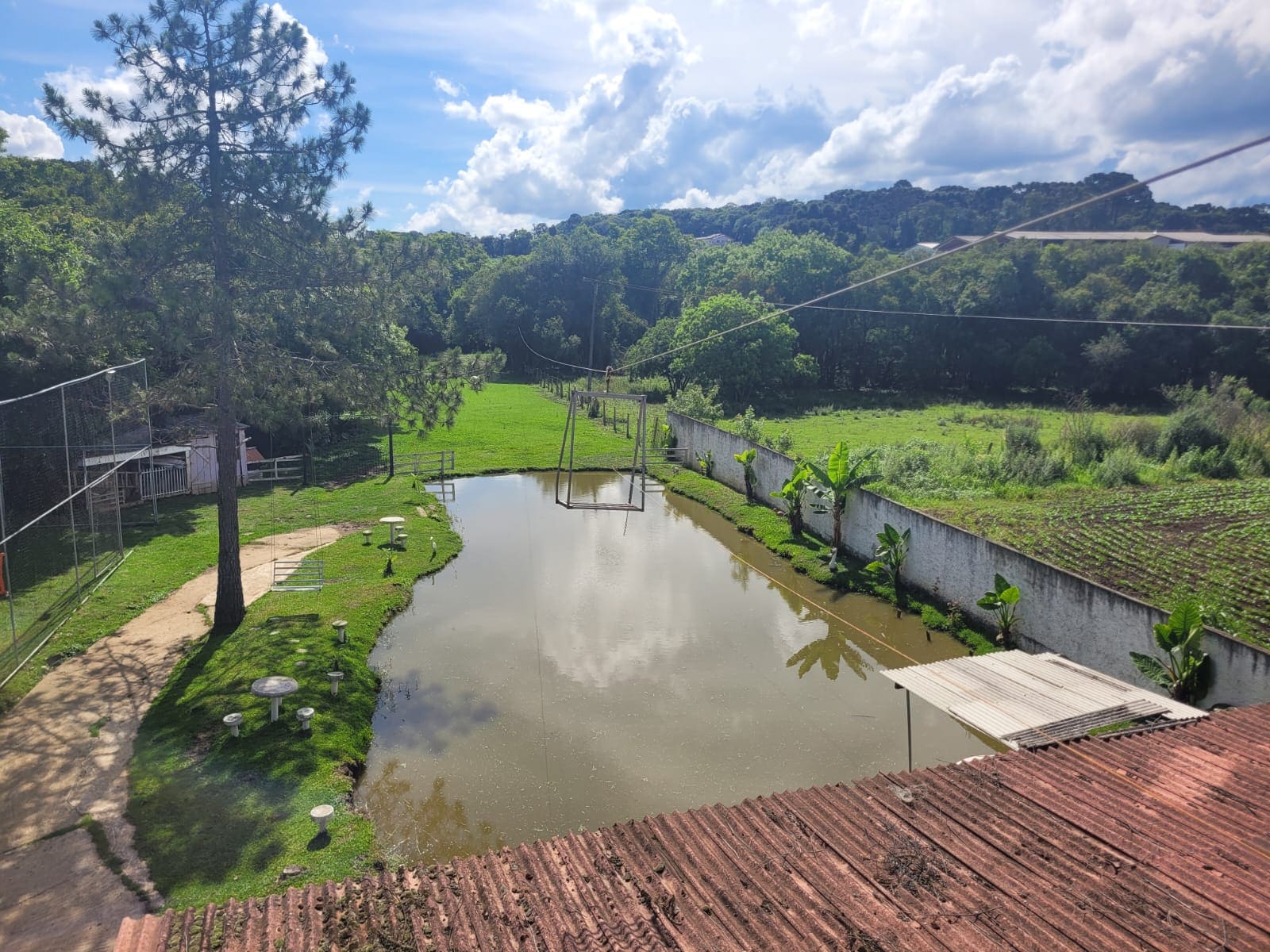 Tirolesa da chácara